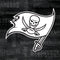 NFL Tampa Bay Buccaneers Black & White Galaxy Buds Live Skin